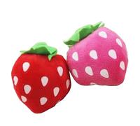 VGEBY Peluche Chien, Rose Résistante aux Morsures Forme de Fraise | Matériau durable, particules de dentition, design grinçant, pour petits chiens