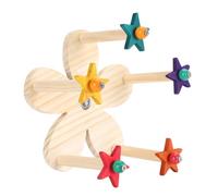 VGEBY Perchoir Rotatif pour Oiseaux, Idéal pour Petits Oiseaux | Conception en bois durable, favorise l\'exercice, Facile à assembler, Convient aux conures