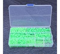 VGEBY Perles de Pêche Lumineuses, Kit de Matériel de Pêche Antidérapant, 900 Pièces Qui Brillent dans Le Noir, Idéales pour la en Eau Douce en Eau Salée dans Les Ruisseaux, Les Lacs et Les Rivières