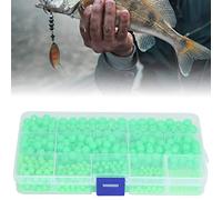 VGEBY Perles de Pêche, Plusieurs Types de Matériel Lumineux Antidérapant pour Leurres avec Trou Central pour la Pêche en Eau Douce et Salée