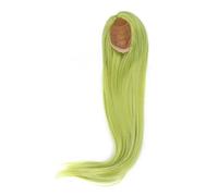 VGEBY Perruque de Poupée Longue en Soie Douce Vert Avocat, Adaptée à Diverses Coiffures de Poupée et Facile D'entretien (1/3 22-23 cm de tour de tête)