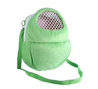 VGEBY Petit Sac de Transport pour Animaux de Compagnie, Sac de Transport en Peluche Douce avec Sangle Réglable, Dessus en Maille pour Hamsters et Hérissons, Activités de Plein Air (Green)