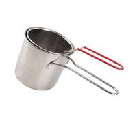 VGEBY Petite Friteuse en Acier Inoxydable, pour la Cuisine Intérieure et Extérieure, avec Panier Passoire et Couvercle, Matériau 304