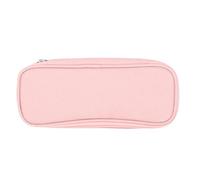VGEBY Petite Trousse à Crayons de Grande capacité, Sac de Papeterie Simple pour L'école, Le Bureau, Les Voyages avec Fermeture éclair Lisse, Cadeau en Polyester Durable pour Filles, (Pink)