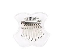 VGEBY Piano à Pouce en Cristal, Mini Instrument de Musique Portable aux Fruits Mbira pour Débutants, 8 Touches, Harpe à Doigts Transparente, Excellent Son et Beau Design