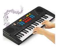 VGEBY Piano Electrique, Jouet Educatif de Clavier Numérique Musical 37Key USB avec Microphone, Câble USB pour Enfants