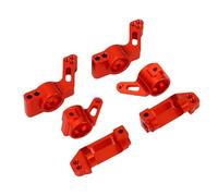 VGEBY Pièces de Mise à Niveau pour Voitures RC : Kit de Siège et de Direction Avant en Alliage D'aluminium, Essieu Arrière et Siège, Installation Facile, pour Voitures RC Slash 2WD, (Rouge)
