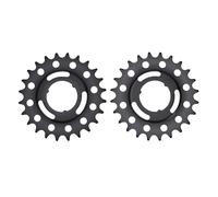 VGEBY Pièces de Vélo, Pignon de Frein à Rétropédalage, Pignon en Acier au Carbone à 24 Dents avec Trou galvanisé traité Thermiquement pour Vélo à Engrenage Fixe