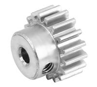 VGEBY Pignon de Moteur en Acier, Module 17T 0,8, Pièce de Voiture RC, Surface Antirouille avec Trou de Vis Fixe, pour Voitures RC HIMOTO E10MTL E10MT E10BP à L'échelle 1/10 (11177S argent)