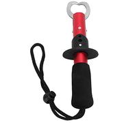 VGEBY Pince à Poisson, Outil en Acier Inoxydable avec Dragonne pour une et une Libération Sécurisées, Idéale pour Manipuler le Poisson-chat et Pesant jusqu'à 12 Lb (rouge)