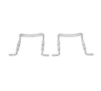 VGEBY Pince à Vis pour Violon en Laiton, Ensemble de 2 Pinces à Vis pour Mentonnière, Raccords Métalliques de Traitement Fin, Installation Facile, Couleur or, pour les Amateurs de Violon, (SILVER)