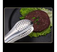 VGEBY Pince Alimentaire de Cuisine de 9 Pouces, Outil de Service en Acier Inoxydable avec Trou de Filtre pour Usage Domestique et au Restaurant