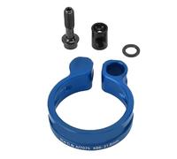 VGEBY Pince de Tige de Selle de Vélo, Pince de Tige de Selle de Vélo en Alliage D'aluminium, Conception Creuse pour Vélo de Route de Montagne, de Tube de Selle de 27,2 Mm et (Blue)