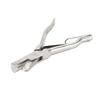 VGEBY Pince pour étiquettes d'oreille, Encoche d'animaux en Acier Inoxydable pour Bovins, Moutons, Chèvres, Conception Durable avec Boucle de sécurité pour l'identification du Bétail (Forme en V)