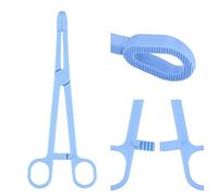 VGEBY Pinces à Alimentation, Pincettes en Plastique Bleu pour Reptiles, Conception Ergonomique, Tête Ronde Sûre pour Tortues et Lézards, Outil d'alimentation de 19 Cm de Long