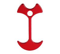 VGEBY Piquets de Tente Robustes, Piquets d'ancrage au Sol en Aluminium, Conception Unique, Accessoires de Camping 4 Pièces pour Terrasses et événements en Plein Air (Rouge)