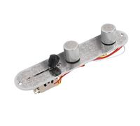 VGEBY Plaque de commande de guitare électrique pré-câblée, harnais chargé pré-câblé avec boutons de commutation à 3 voies pour pièces Telecaster (GE205 Nickel)