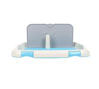 VGEBY Plateau de Pot pour Chien, Toilettes Intérieures pour Chiens de Petite à Moyenne Taille, en Plastique avec Couvercle Mural, Facile à Nettoyer, 66x46.5x27.5cm (Blue)