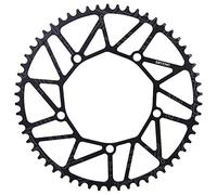 VGEBY Plateau de vélo, Dents positives et négatives extérieures extérieur 130BCD pédalier vélo à Disque Unique Plateau à Vitesse Unique 50 52 54 56 58T (58T)