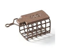 VGEBY Plomb de Cage à Appâts carré, Poids du Distributeur d'Appâts de Pêche en Métal, Conception de Cage de Style Européen pour Une Libération Précise de l'appât, Matériel de Pêche à la Carpe pour