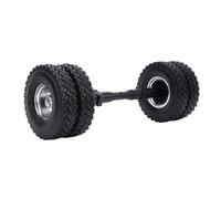 VGEBY Pneu d'essieu Arrière RC, Moyeu en Alliage d'aluminium, Roue Non Motorisée de 85 Mm pour Remorque de Tracteur à échelle 1/14