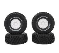 VGEBY Pneus de Camion de Course Courte 1/7, 4 Pièces, Faciles à Installer, Forte Adhérence, Jante Blanche, Modèle de Voiture RC pour ARRMA Mojave UDR, #611, VGEBYMNOBYR56Q7