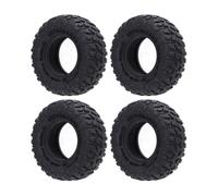 VGEBY Pneus de Voiture sur Chenilles RC 1.0 Pouces, 4 Pièces, Caoutchouc Souple avec Inserts en Mousse, Traction et stabilité Optimales pour Les Modèles 1/24 SCX24 /18