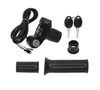 VGEBY PoignéE D'accélérateur de Vitesse E Scooter, 4 Lumières Demi-Verrouillage E Scooter Speed Twist Throttle Grips pour Accessoires de Vélo électrique 48V