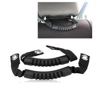 VGEBY Poignée d'appui-tête, Ensemble de Poignées de Maintien de Voiture en Nylon, Poignées de Maintien Réglables Antidérapantes pour 1995-2017 (BLACK)