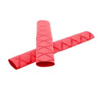 VGEBY Poignée de Pilon, Couverture de Maillet de de Tambour en Polyéthylène Antidérapant avec un Joli Motif de Grille de Couleur, pour la Fête D'anniversaire des Amateurs de Percussions (rouge)