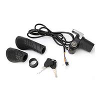 VGEBY Poignée de vélo électrique Twist Grip 36V Résistant à l'usure E-Bike Twist Throttle avec écran LCD et Verrouillage des Touches Handlebargrip Accessoires De Modification De Vélo Électrique