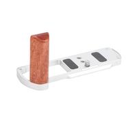 VGEBY Poignée en Forme de L pour Appareil Photo, Poignée en Alliage d'aluminium et Bois avec Plaque de Base QR de Type Arca et 1 ou 4 Trous de Vis pour Photographie S9, Vlogging, Prise de Vue en