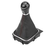 VGEBY Pommeau de Levier de Vitesse en Cuir PU, Matériau ABS de Conception Ergonomique, Botte de Levier de Vitesse élégante pour la Mise à Niveau de l'intérieur de la Voiture (6 vitesses) (5