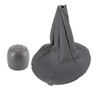 VGEBY Pommeau de Levier de Vitesse, Pommeau de Levier de Vitesse en Cuir Artificiel Gris avec sécurité Améliorée et Installation Facile pour Panda et 500 500C