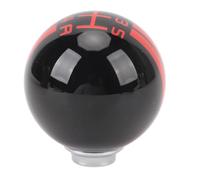 VGEBY Pommeau de Levier de Vitesse, Pommeau de Levier de Vitesse Manuel à 5 vitesses, Conception Ergonomique avec Numéros de Clairs, Convient à 1967-2018, 3 Adaptateurs (noir rouge)