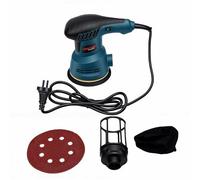 VGEBY Ponceuse électrique, Ponceuse Filaire de 5 Pouces avec Contrôle de Vitesse Variable, Faible Vibration et Poignée Ergonomique pour le Travail du Bois et le Ponçage de la Peinture (Prise UE 220V)