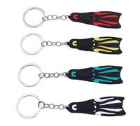 VGEBY Porte-clés D'aileron de Plongée, Pendentif Flipper de Plongée en Silicone pour Portefeuilles, Téléphones, Sacs à Main, avec un Design de Miniature pour les Amateurs
