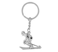 VGEBY Porte-clés de Ski, Porte-clés de Ski en Métal Mignon en Forme de Skieur à la Mode Porte-clés Pendentif Porte-clés pour la Compétition Souvenirs Cadeaux(X-1338 Skieur)