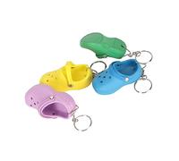 VGEBY Porte-clés Design de Pantoufles à Trous Mignons, 4 Pièces, pour Sac à Main, Sac à Dos de Voiture, Forme Unique Adaptée à la Décoration Domestique