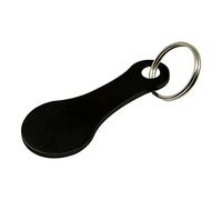 VGEBY Porte-clés en Acier Inoxydable, Jeton de Caddie, Dissolvant Facile à Utiliser pour les Achats Quotidiens, 5.5x2.3cm (BLACK)