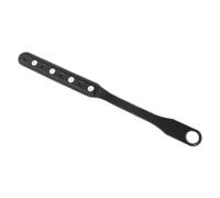 VGEBY Porte-épingle d'extrémité de Violoncelle, Sangle, Ancre en Cuir pour une Utilisation Pratique, Pratique et performante. Matière : Cuir (BLACK)