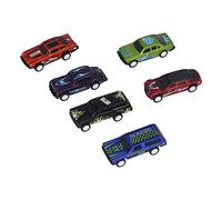 VGEBY Pull Back Car, 6pcs Pull Back Cars Toys Set en Alliage de Zinc Pull Back Racing Modèle de Voiture Jouet pour Plus de 3 Ans