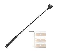 VGEBY Racloir à Algues avec Long Manche, Lame à Angle Droit (Extra Long | Plastique durable, Conçu pour les aquariums, Remplacement facile de la lame, Nettoyage des coins