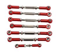 VGEBY RC Bagues, Vis romaines en acier allié avec usinage CNC pour Slash 1/10, Pièces de Haute Précision et Longueur Réglable (Rouge)