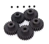 VGEBY RC Gear Gear, 5Pcs 22T 23T 24T 25T 26T Chrome Steel Remote Control Motor Pignon Gears Parts Set Kit 5mm Inner Hole Upgrade Parts for 1/8 RC Cars