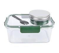 VGEBY Récipient à Salade, Boîte à Déjeuner en Plastique avec Compartiment à Vinaigrette, Bol à Salade étanche pour le Bureau et la Salle de Sport