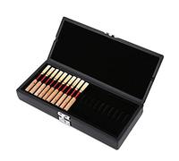VGEBY Reed Cas, Etui pour Hautbois, 2 Boîtes de Rangement pour Anches pour Hautbois 40pcs avec Porte-Etui en Bois + Recouvert de Cuir PU