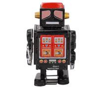 VGEBY Robot Vintage à Remonter, Jouet de Marche Rétro en Fer avec Épée Pivotante Robot de Collection pour Adultes Décoration Maison Bureau