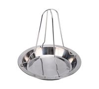 VGEBY Rôtissoire de Poulet, Support de Rôtissoire Vertical en Acier Inoxydable Support de Poulet pour Barbecue Griller Volaille Dinde Canard (Grande Grille de rôti)