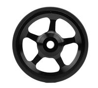 VGEBY Roue Facile pour Vélo Pliant, Remplacement en Alliage D'aluminium avec Roulements de qualité Supérieure pour Une Poussée en Douceur, Compatible avec Diverses Marques de Vélos (Black)